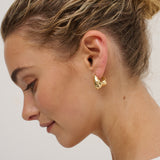 Statement Chunky 18K Gold Plated Earrings