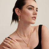 Jamie Freshwater Pearl 18K Gold Plated Necklace