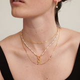 Jamie Freshwater Pearl 18K Gold Plated Necklace