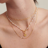 Jamie Freshwater Pearl 18K Gold Plated Necklace