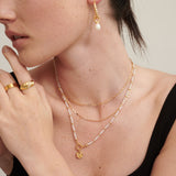 Jamie Freshwater Pearl 18K Gold Plated Necklace