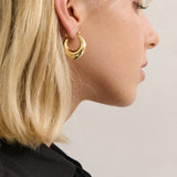 Amaline 18K Gold Plated Hoop Earrings