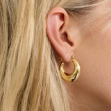 Amaline 18K Gold Plated Hoop Earrings