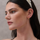 Twist Small 18K Gold Plated Hoops