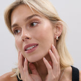 Twist Small Sterling Silver Plated Hoops