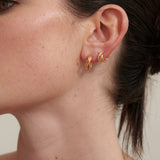 Petite Diamanté 18K Gold Plated Earrings