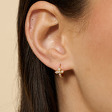 Petit Diamanté 18K Gold Plated Huggies