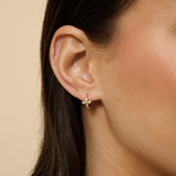 Petit Diamanté 18K Gold Plated Huggies