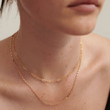 Fine Layered 18K Gold Plated Necklace