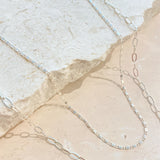 Fine Layered Sterling Silver Plated Necklace