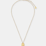 Sun Charm Matte 18K Gold Plated Necklace