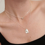 Sun Charm Silver Plated Necklace