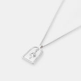 Sun Charm Silver Plated Necklace