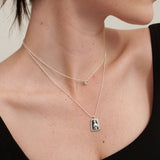 Sun Charm Silver Plated Necklace