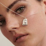 Sun Charm Silver Plated Necklace