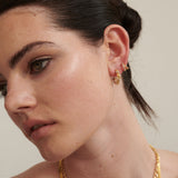 Diamanté Twist 18K Gold Plated Earrings