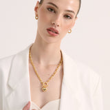 Divinity Heart 18k Gold Plated Necklace