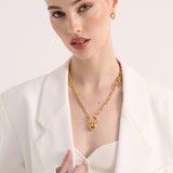 Divinity Heart 18k Gold Plated Necklace