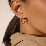 Minimal Diamanté 18K Gold Plated Earrings