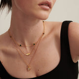 Diamanté Heart 18K Gold Plated Necklace