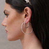 30mm Classic Sterling Silver Plated Hoops