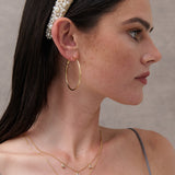 50mm Classic 18K Gold Plated Hoops