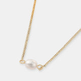Single Pearl 18K Gold Plated Necklace