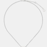 Single Pearl Sterling Silver Necklace