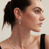 Trio Pearl Silver Plated Necklace