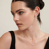 Trio Pearl Silver Plated Necklace
