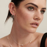 Trio Pearl Silver Plated Necklace
