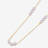 Trio Pearl 18K Gold Plated Necklace
