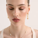 Trio Pearl 18K Gold Plated Necklace
