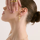 Trio Pearl 18K Gold Plated Necklace