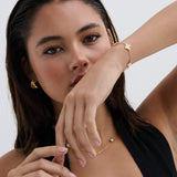Clover 18K Gold Plated Bracelet in White