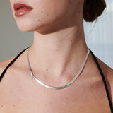 4mm Snake Chain Silver Plated Necklace