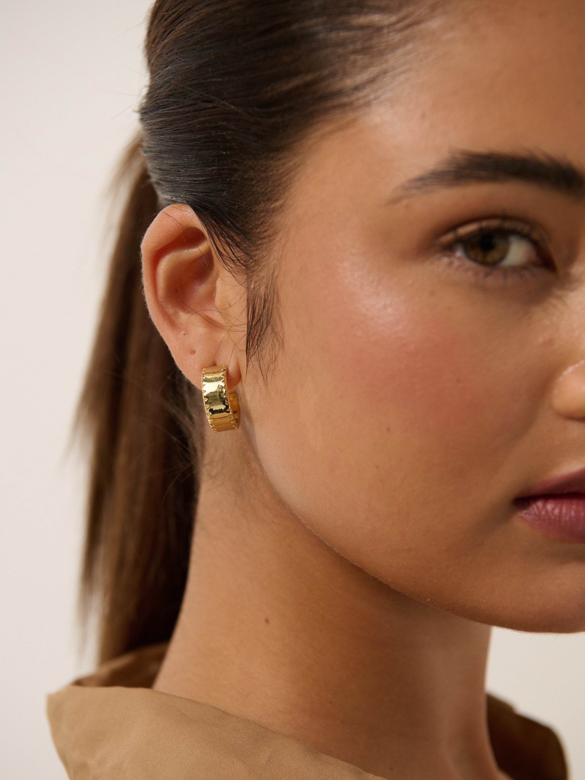 Silva 18K Gold Plated Loop Earrings