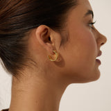 Silva 18K Gold Plated Loop Earrings