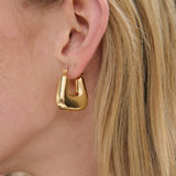 Square Crush 18K Gold Plated Earrings