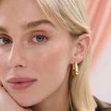 Square Crush 18K Gold Plated Earrings