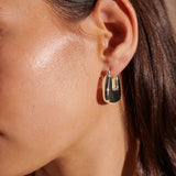 Square Crush Sterling Silver Plated Earrings