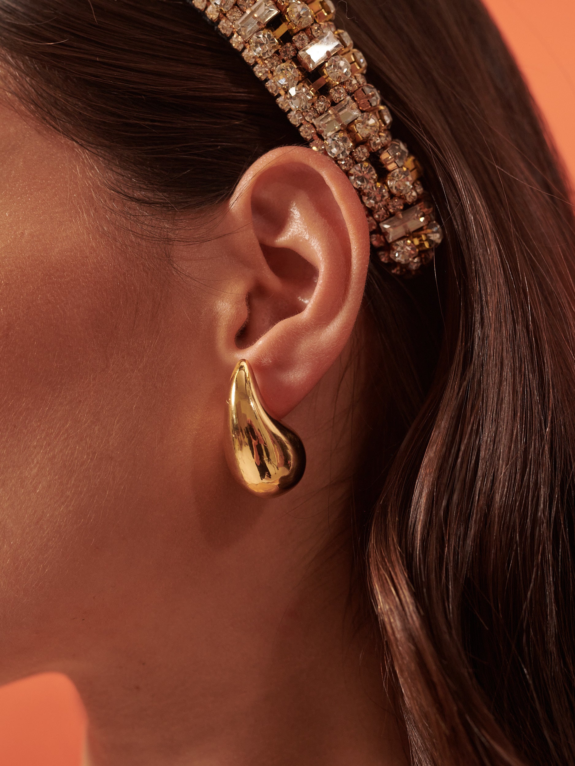 Droplet 18K Gold Plated Earrings