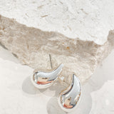 Small Droplet Sterling Silver Plated Earrings