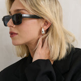 Small Droplet Sterling Silver Plated Earrings