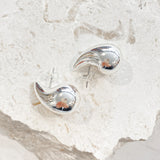 Small Droplet Sterling Silver Plated Earrings