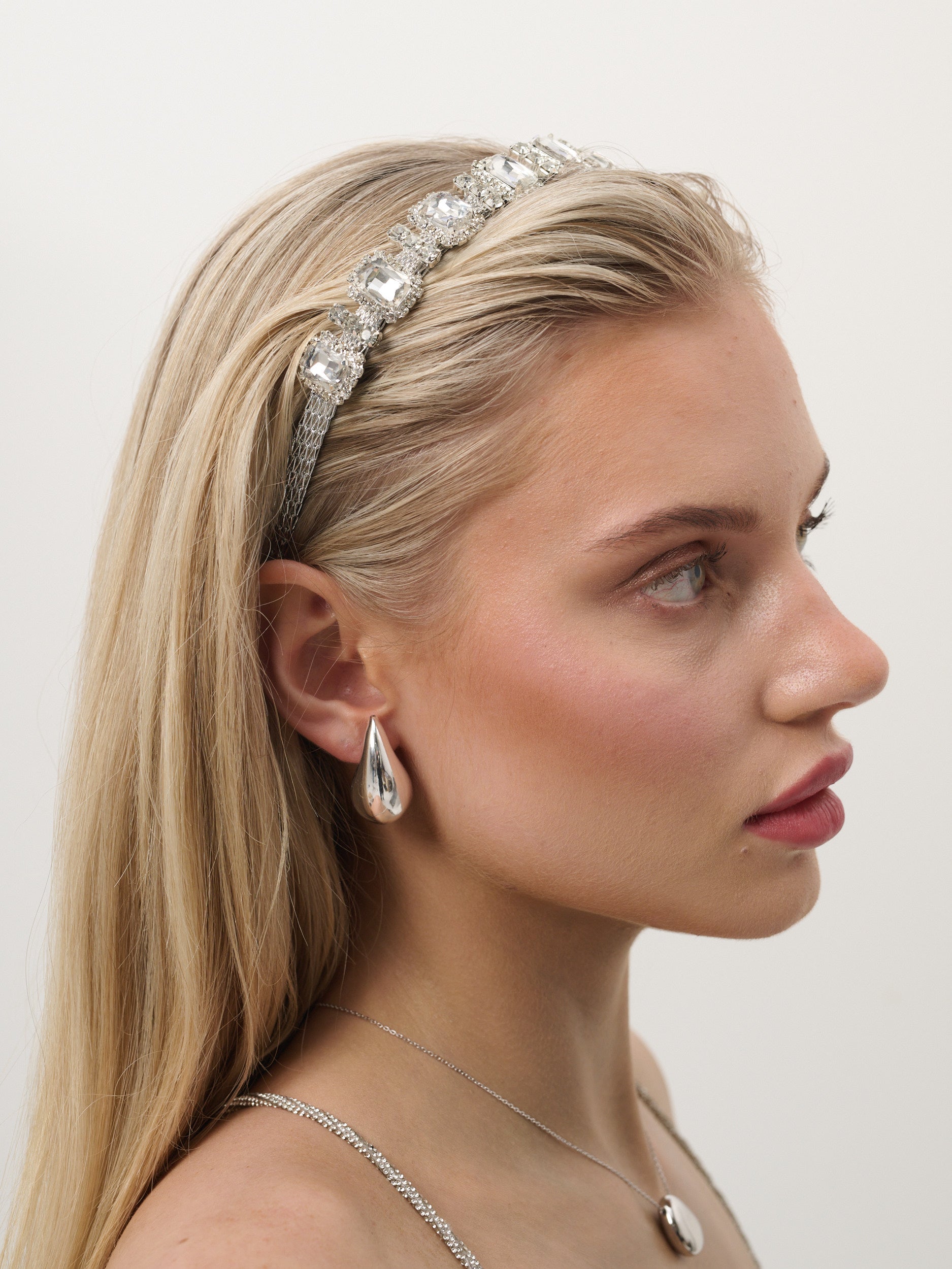 Square Rhinestone Statement Headband