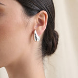 Small Droplet Sterling Silver Plated Earrings
