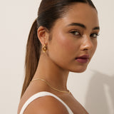 Wave Coil 18K Gold Plated Earrings