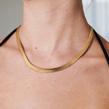 5mm Snake Chain 18K Gold Plated Necklace
