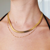 5mm Snake 18K Gold Plated Necklace